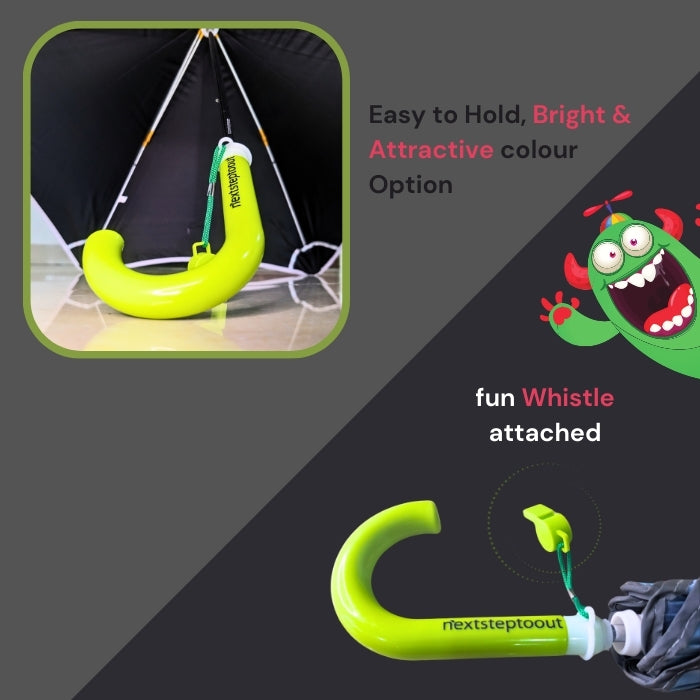 NXSTO Kids Umbrella Monster Print